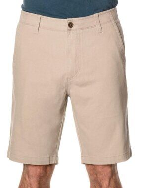 Iron Flex Men's Flat Front Khaki Shorts
